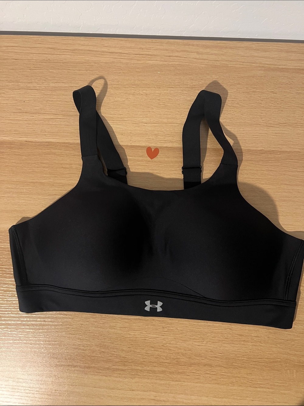 Under Armour Black Molded-Cup High Support Sports Bra